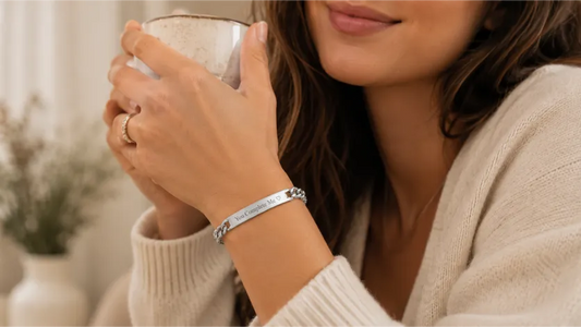 I Spent Two Weeks Looking for the Perfect Gift for Him. This Engraved Bracelet Finally Worked.