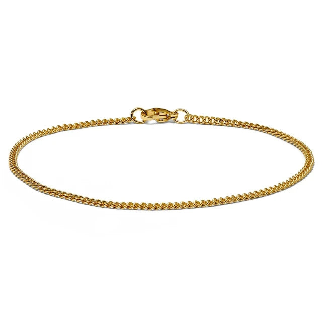 4mm silberfarbenes Edelstahl-Panzerarmband