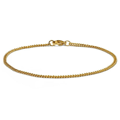 4mm silberfarbenes Edelstahl-Panzerarmband