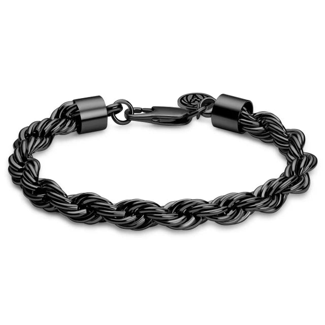 Essentials | 1/3" (8 mm) silberfarbenes Seilkettenarmband