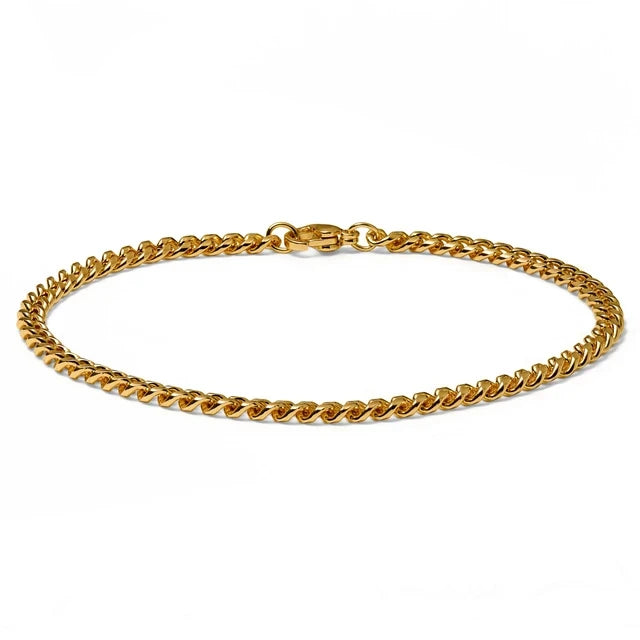 6mm silberfarbenes Edelstahl-Gliederarmband