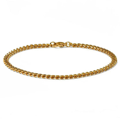 6mm silberfarbenes Edelstahl-Gliederarmband