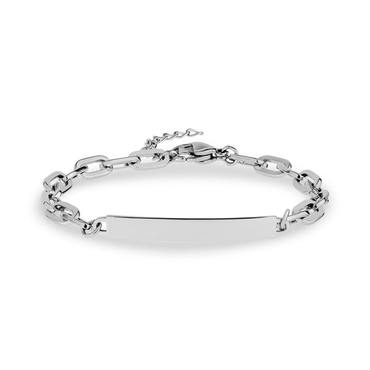 Minimal Paper Clip ID Bracelet